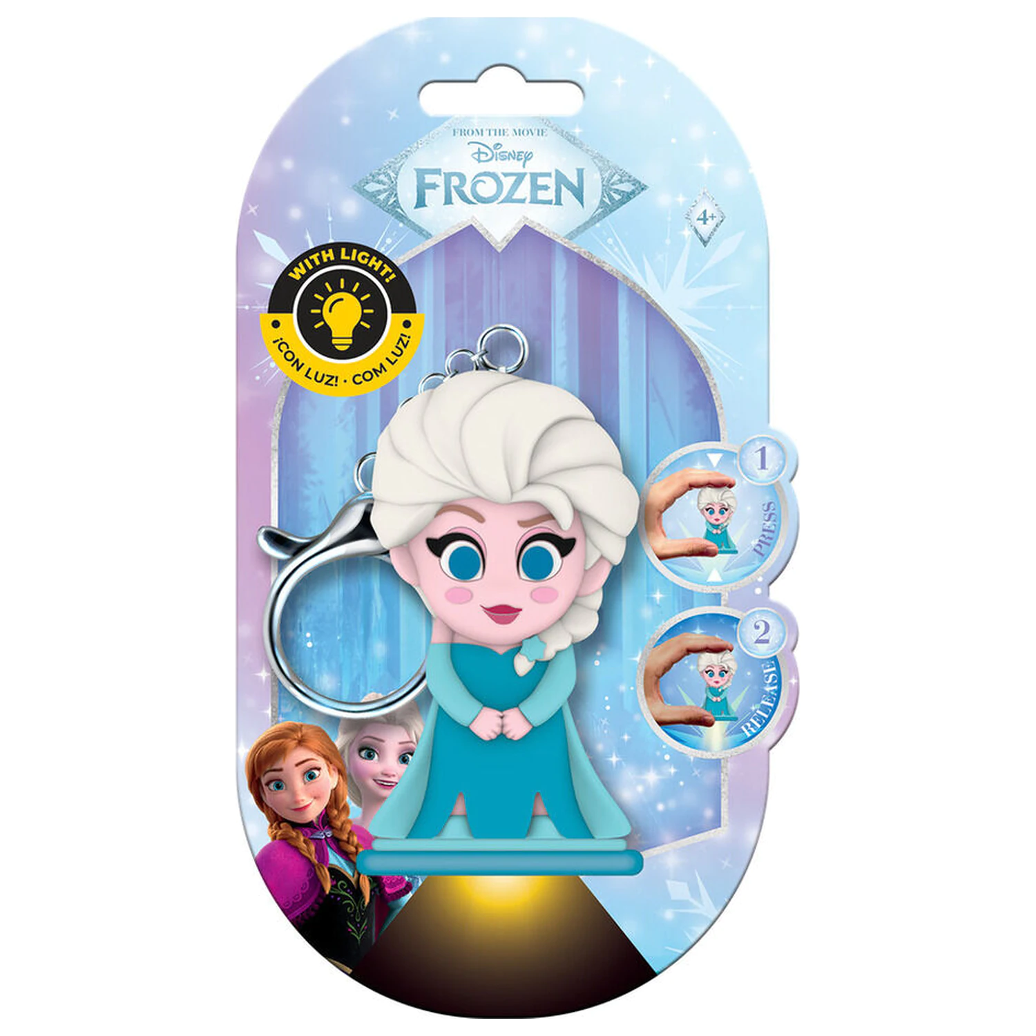 Flashies Disney Frozen Elsa breloc 3D cu lanterna LED poza produsului
