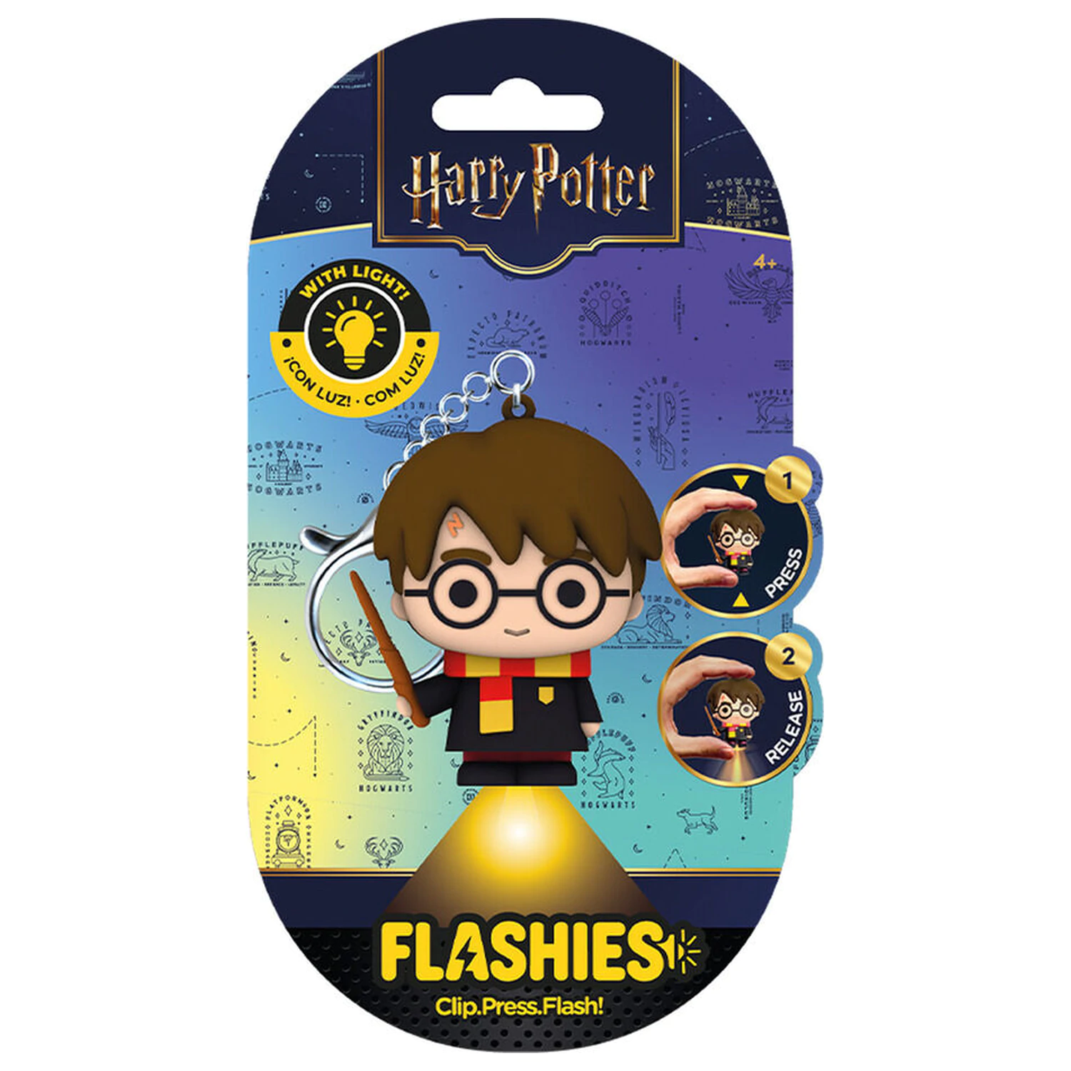 Flashies Harry Potter - Harry breloc 3D cu lanterna LED poza produsului