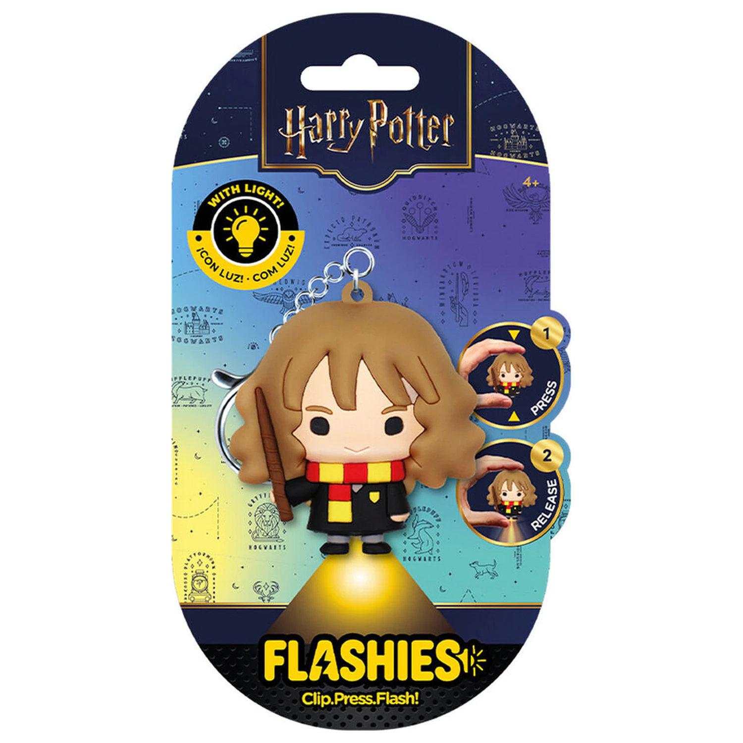 Flashies Harry Potter Hermione breloc 3D cu lanterna LED poza produsului