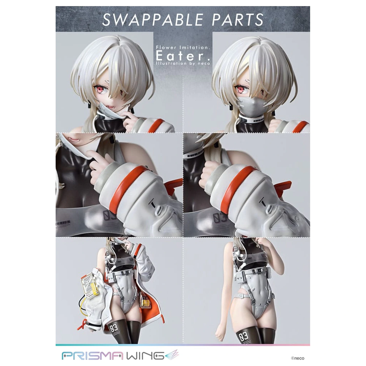 Flower Imitation Prisma Wing PVC Statuie 1/7 Eater Illustration by neco 32 cm poza produsului