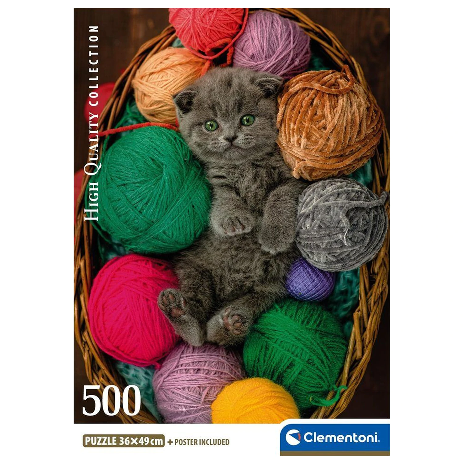 Fluffy Kitten puzzle 500 piese poza produsului