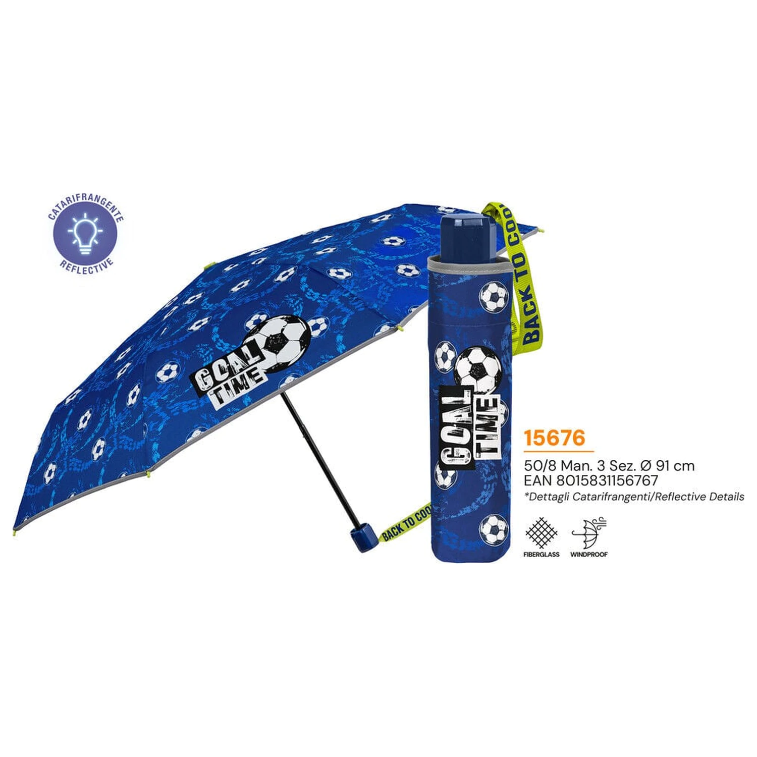 Football manual folding umbrela 50 cm poza produsului