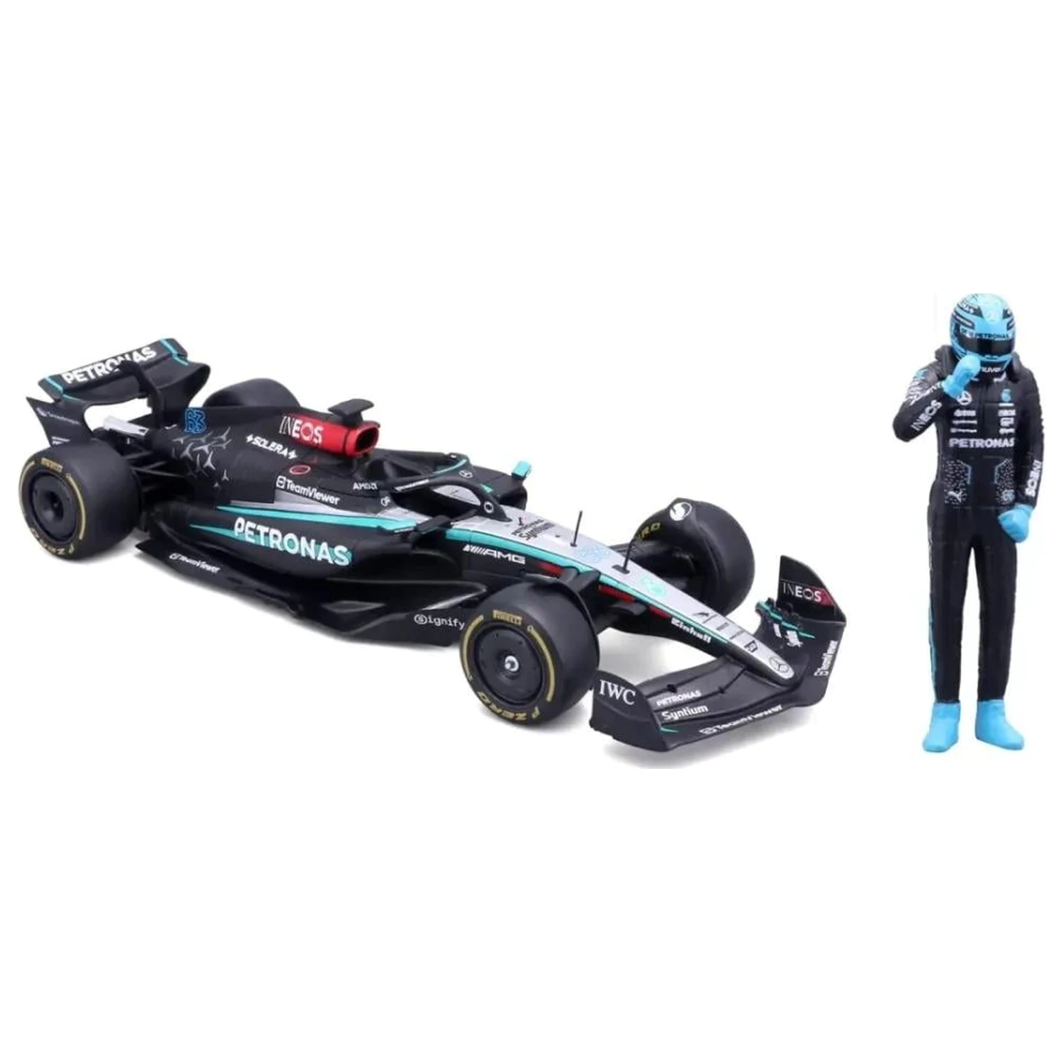 Formula 1 F1 Mercedes W15 E Perf. 2023 Russell Die-cast Model 1/24 poza produsului