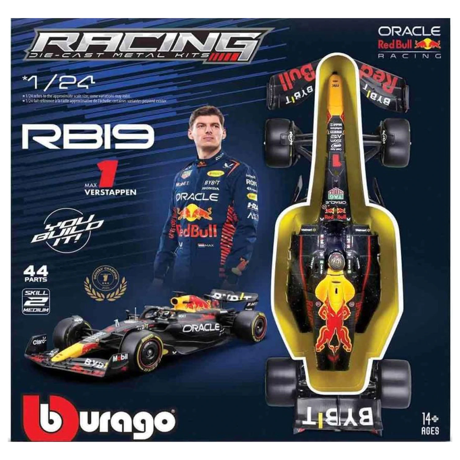 Formula 1 F1 Red Bull RB19 Max Verstappen Set Model 1:24 poza produsului