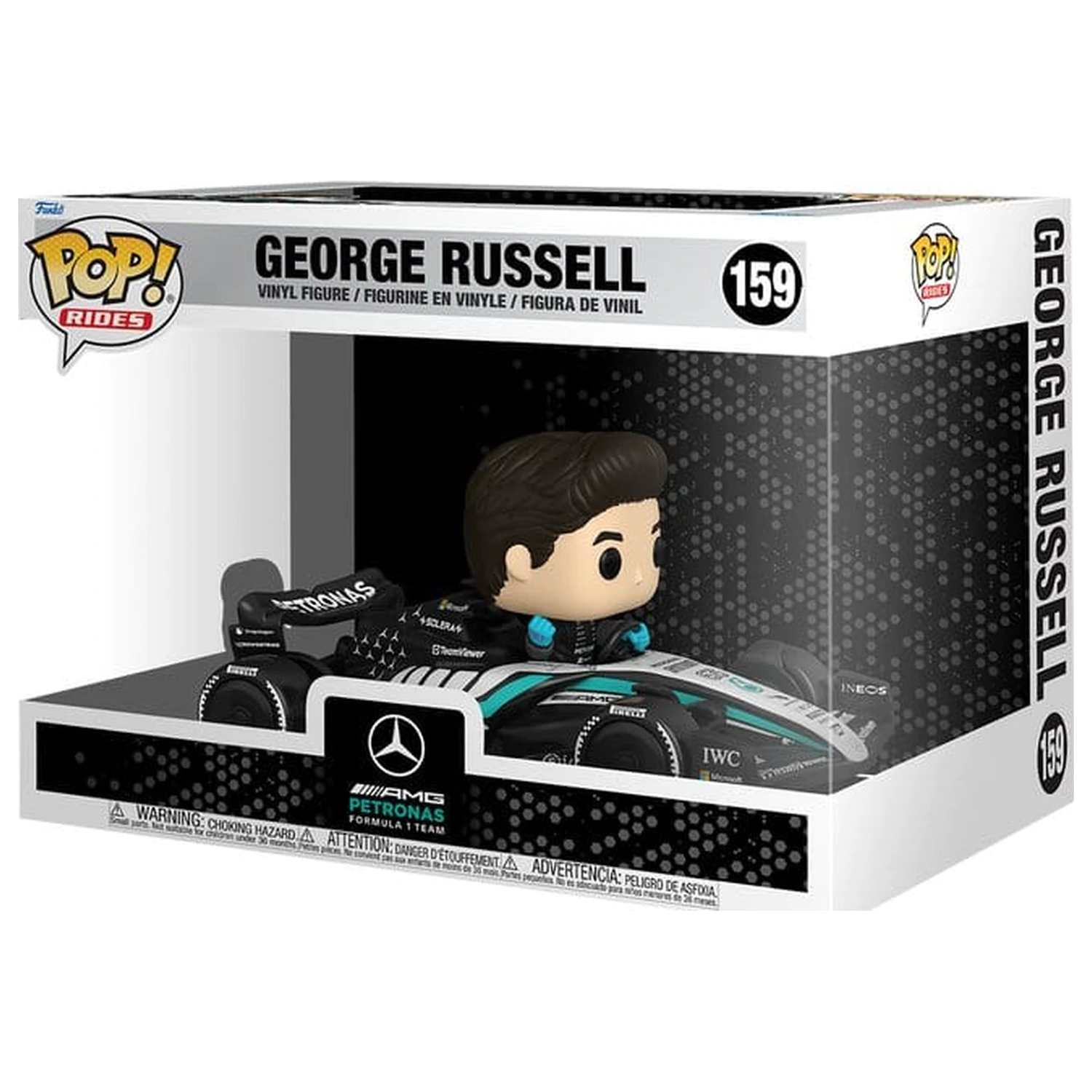 Formula 1 Funko POP! Rides Super Deluxe Figurina din Vinil Mercedes Benz - George Russell 15 cm poza produsului