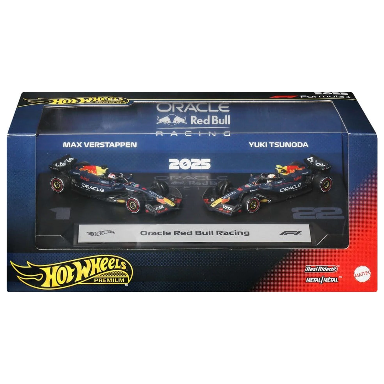 Formula 1 Hot Wheels Premium Die-Cast Vehicles Pachet de 2 bucati 1/64 Oracle Red Bull Racing poza produsului