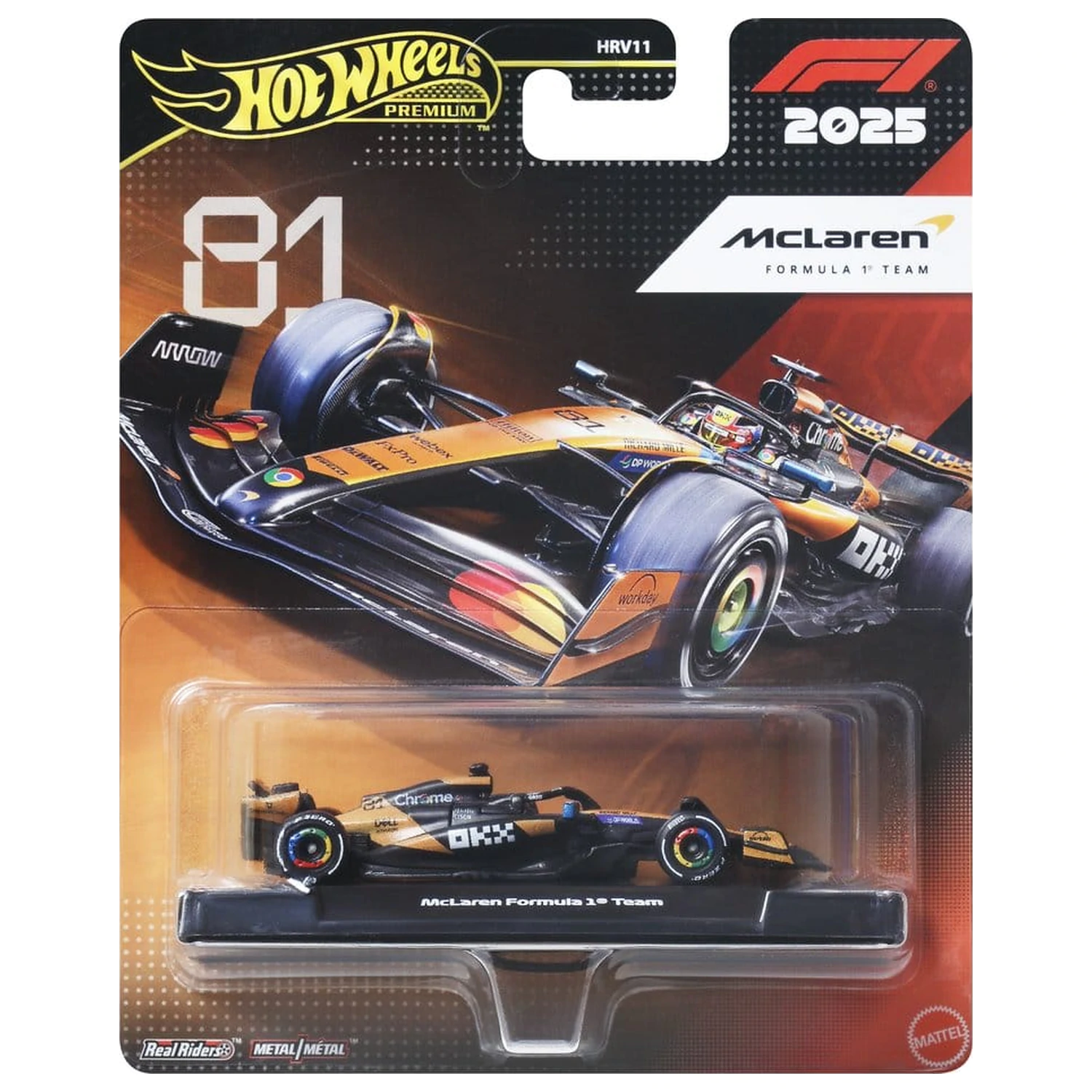Formula 1 Hot Wheels Premium Vehicul turnat sub presiune 1:64 Team McLaren: Pilot 1 poza produsului