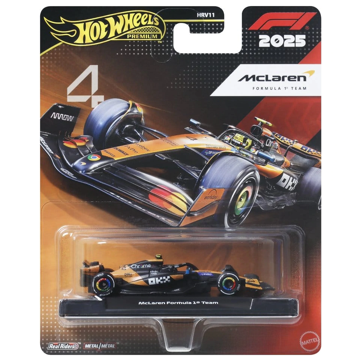 Formula 1 Hot Wheels Premium Vehicul turnat sub presiune 1:64 Team McLaren: Driver 2 poza produsului