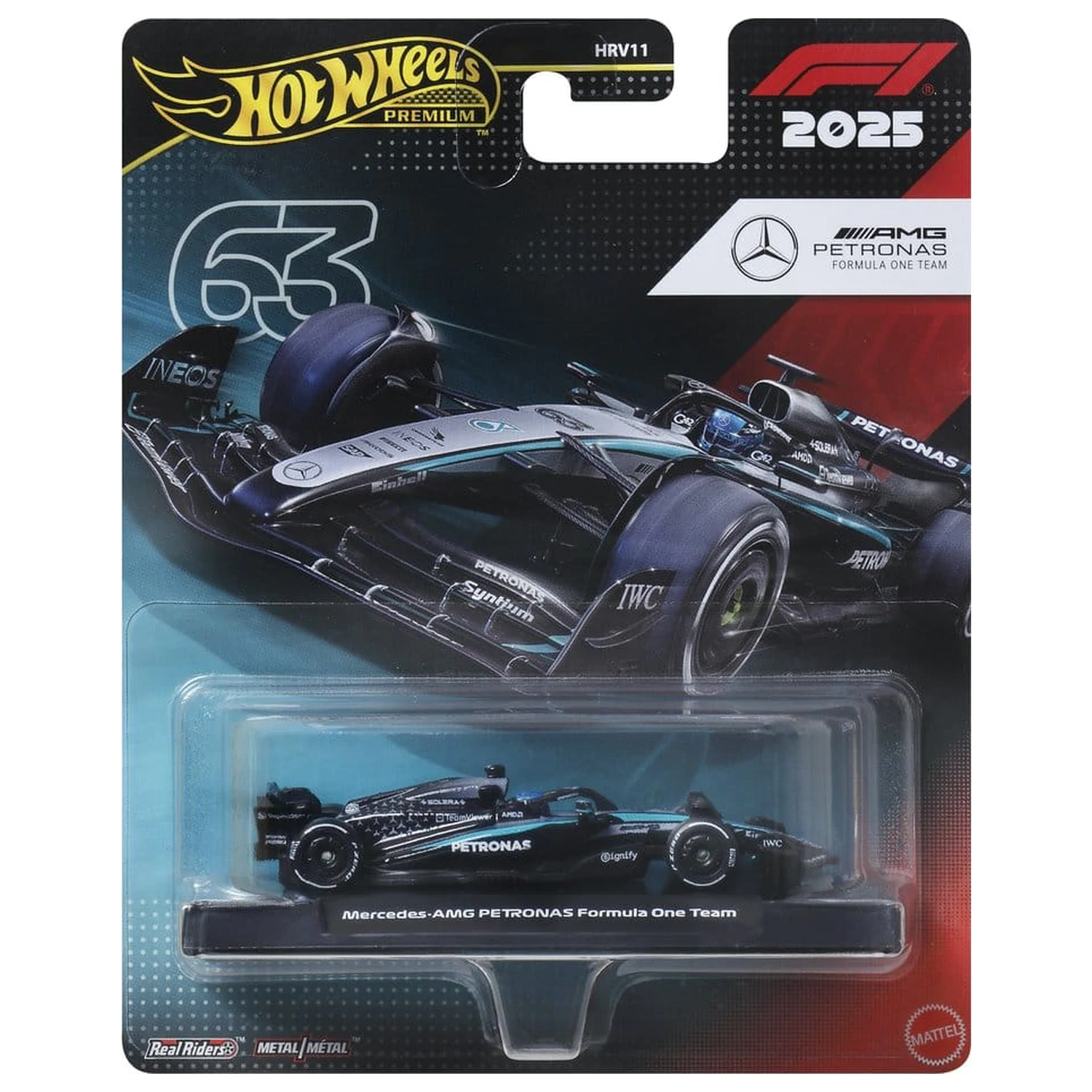 Formula 1 Hot Wheels Premium Vehicul Die-Cast 1:64 Team Mercedes Benz: Driver 1 poza produsului
