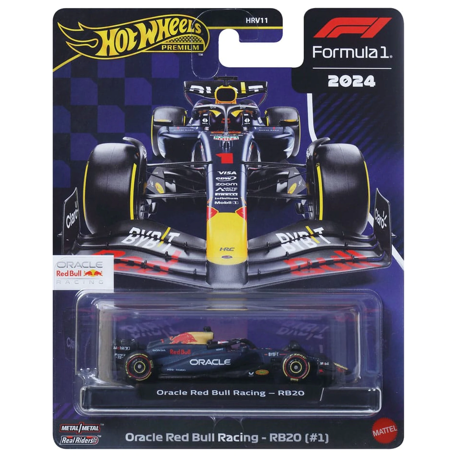 Formula 1 Hot Wheels Premium Vehicul Diecast 1/64 Oracle Red Bull Racing RB20 (#1) (Max Verstappen 2024) poza produsului