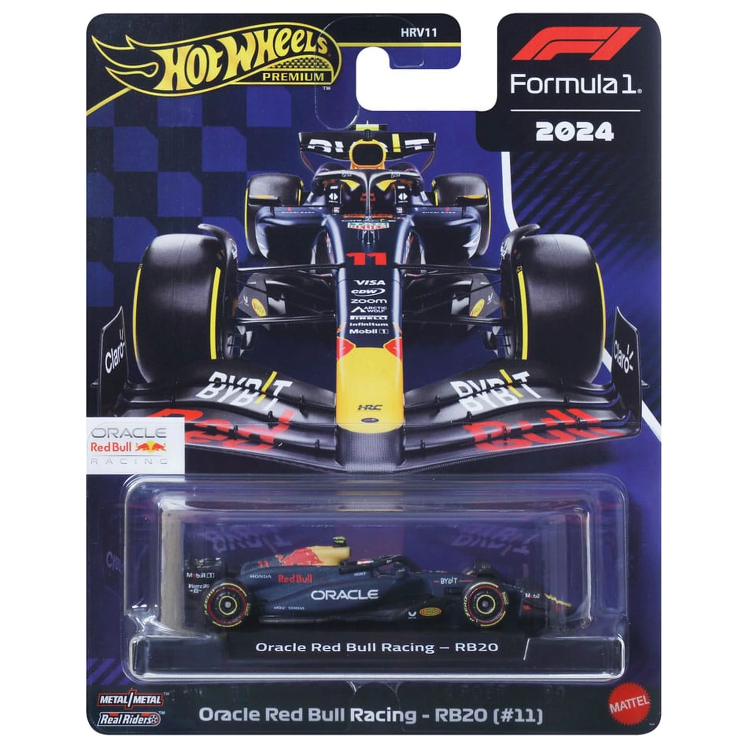 Formula 1 Hot Wheels Premium Vehicul turnat sub presiune 1/64 Oracle Red Bull Racing RB20 (#11) (Sergio Perez 2024) poza produsului