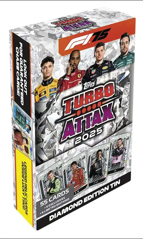 Formula 1 Turbo Attax TCG 2025 F1 Cutie Mega Editie Diamant Versiune Germana poza produsului