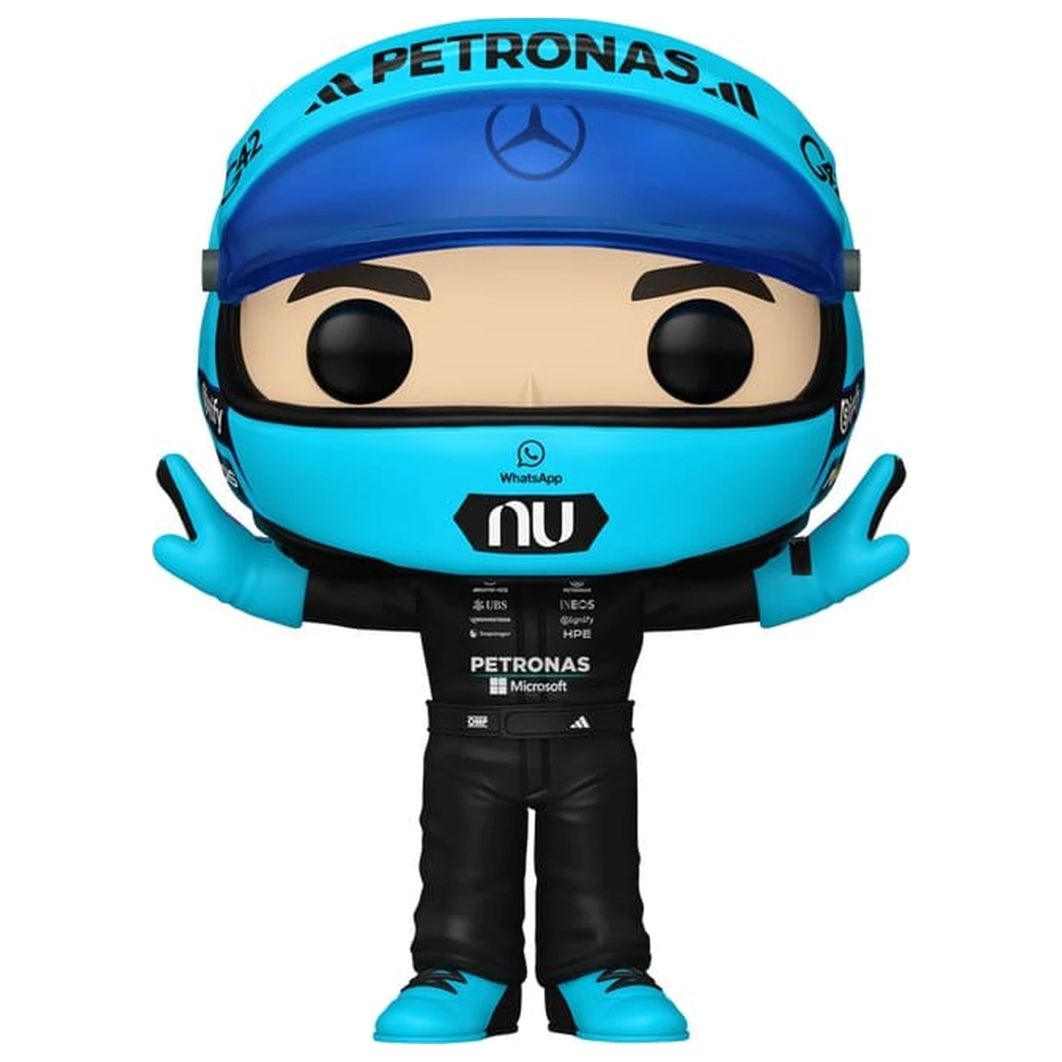 Formular 1 Funko POP! Figurina de vinil de curse Mercedes Benz - George Russell (T-Pose) 9 cm poza produsului