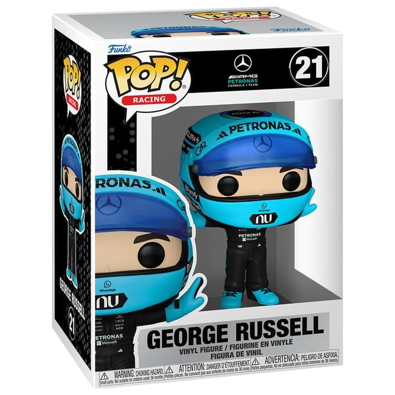 Formular 1 Funko POP! Figurina de vinil de curse Mercedes Benz - George Russell (T-Pose) 9 cm poza produsului