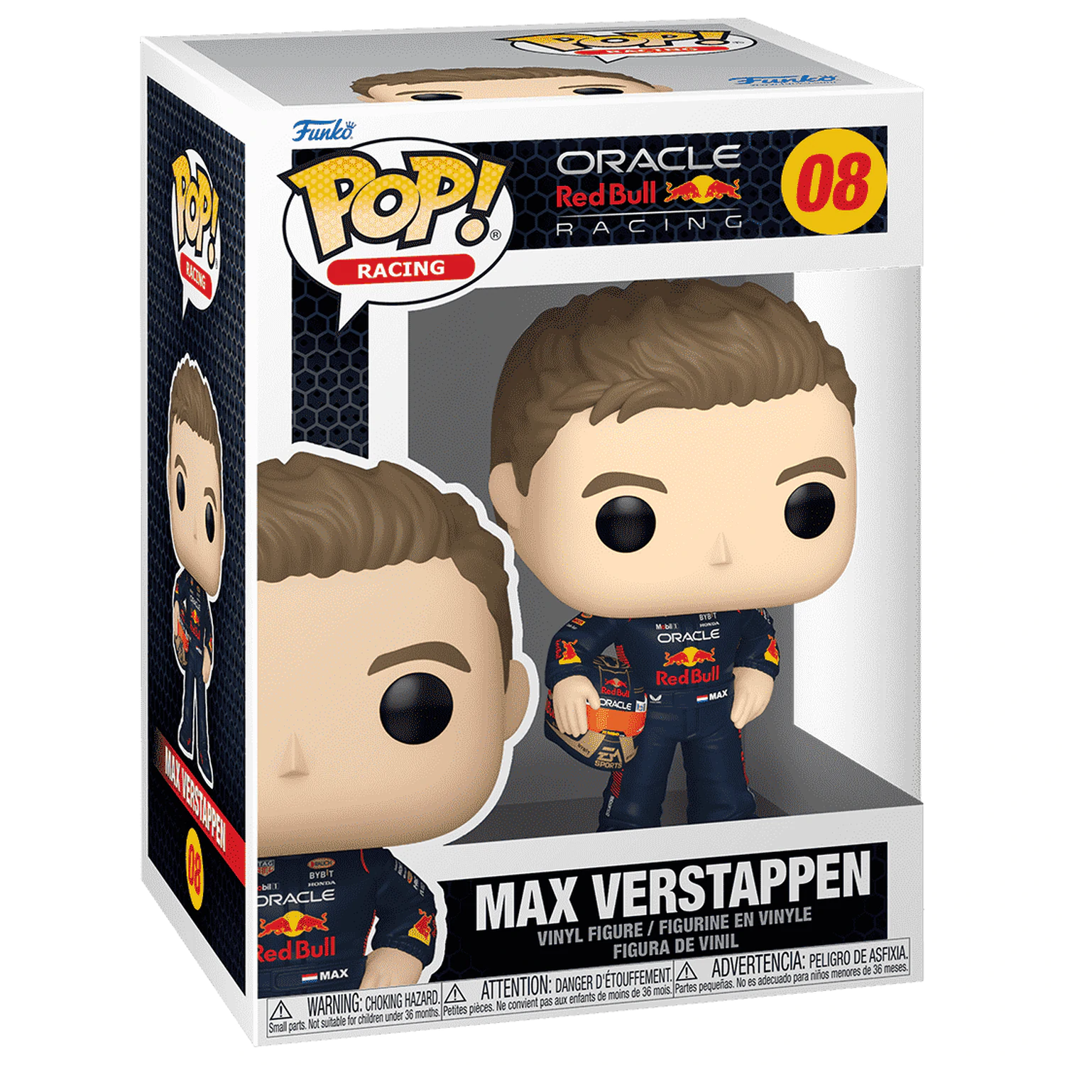 Figurină de vinil Formula 1 Funko POP! Racing Verstappen cu cască 9 cm poza produsului