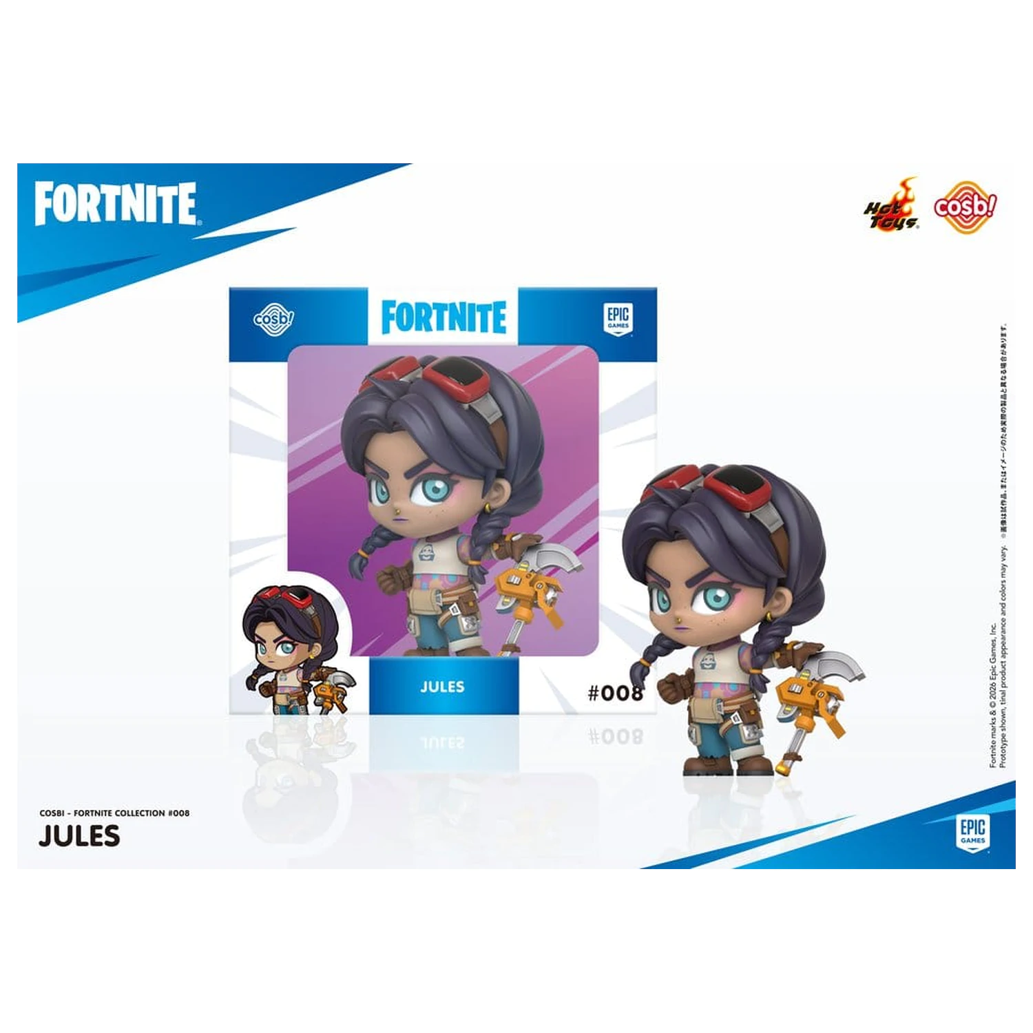 Fortnite Cosbi Mini Figura Jules 8 cm poza produsului