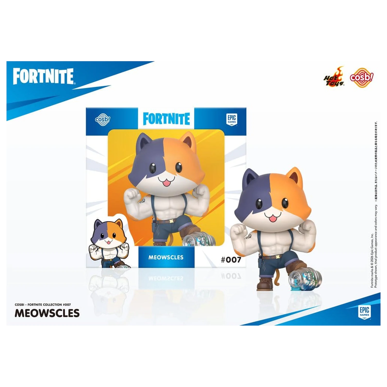Fortnite Cosbi Mini Figura Meowscles 8 cm poza produsului