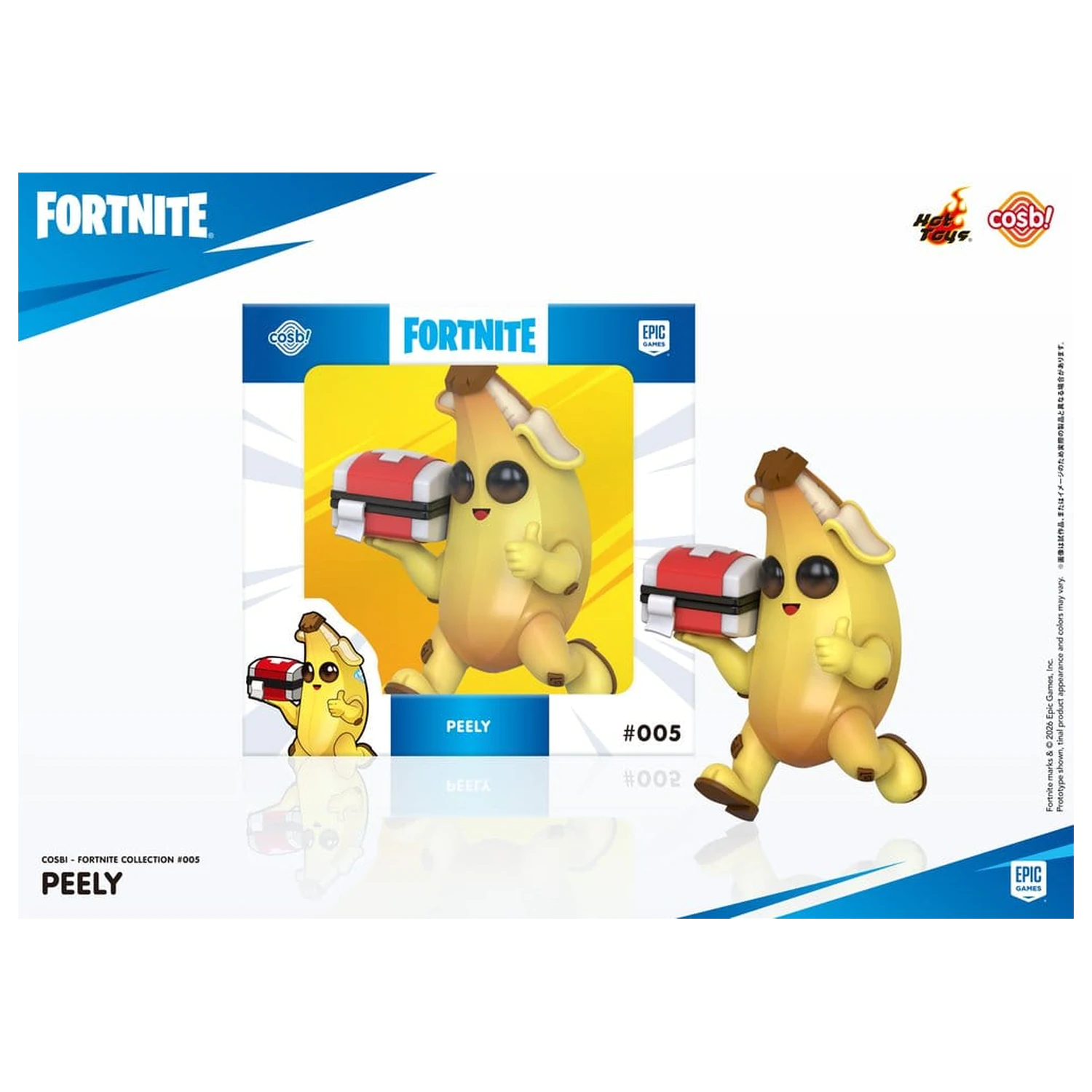 Fortnite Cosbi Mini Figurină Peely 8 cm poza produsului