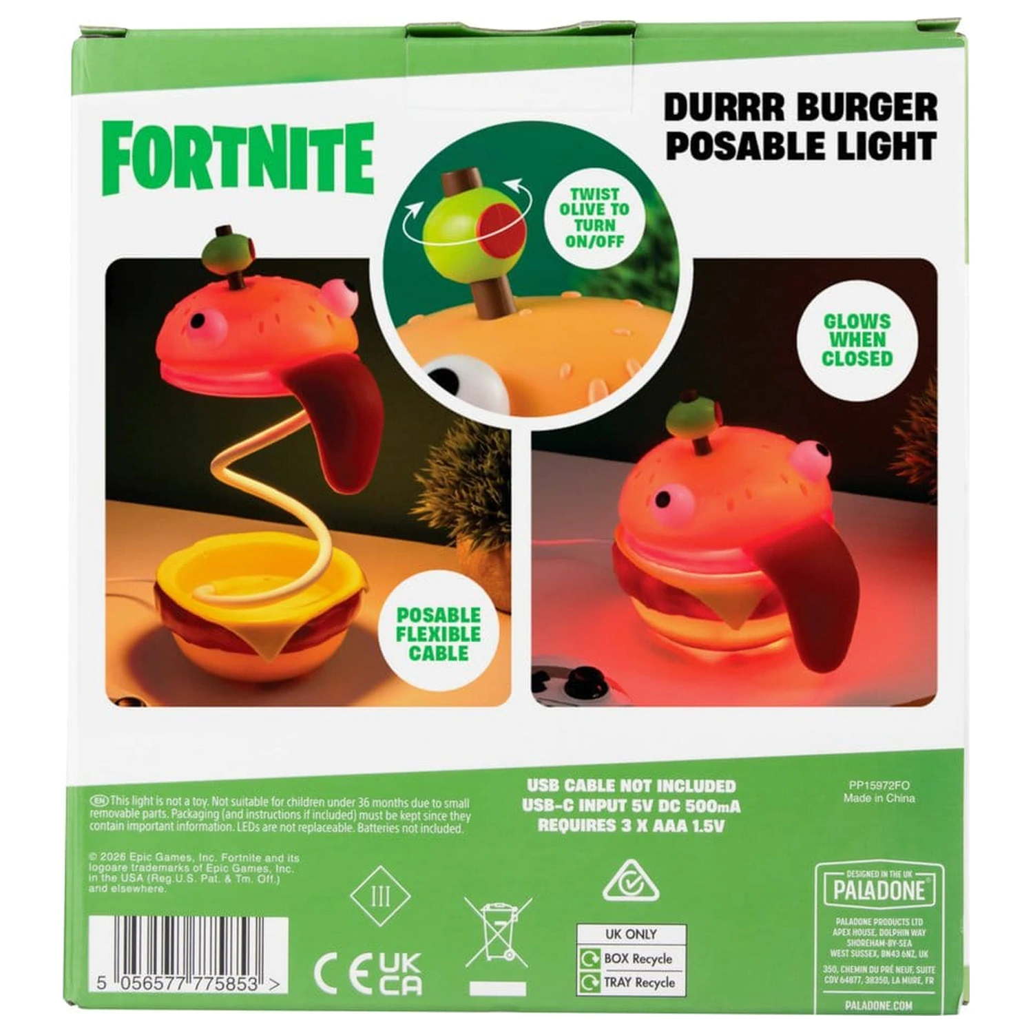 Fortnite Light Durrr Burger Posable 30 cm poza produsului
