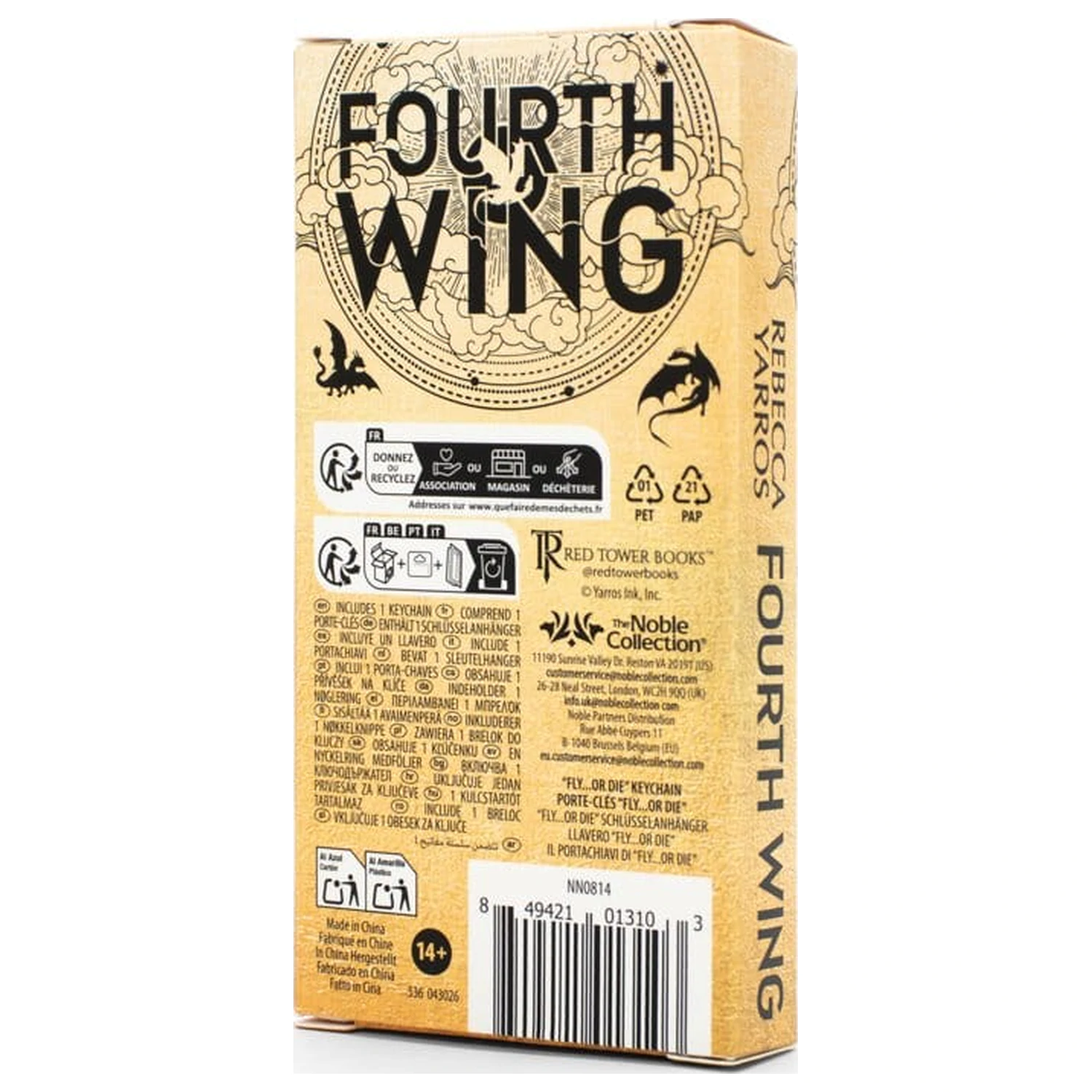 Fourth Wing breloc Fly or Die 14 cm poza produsului