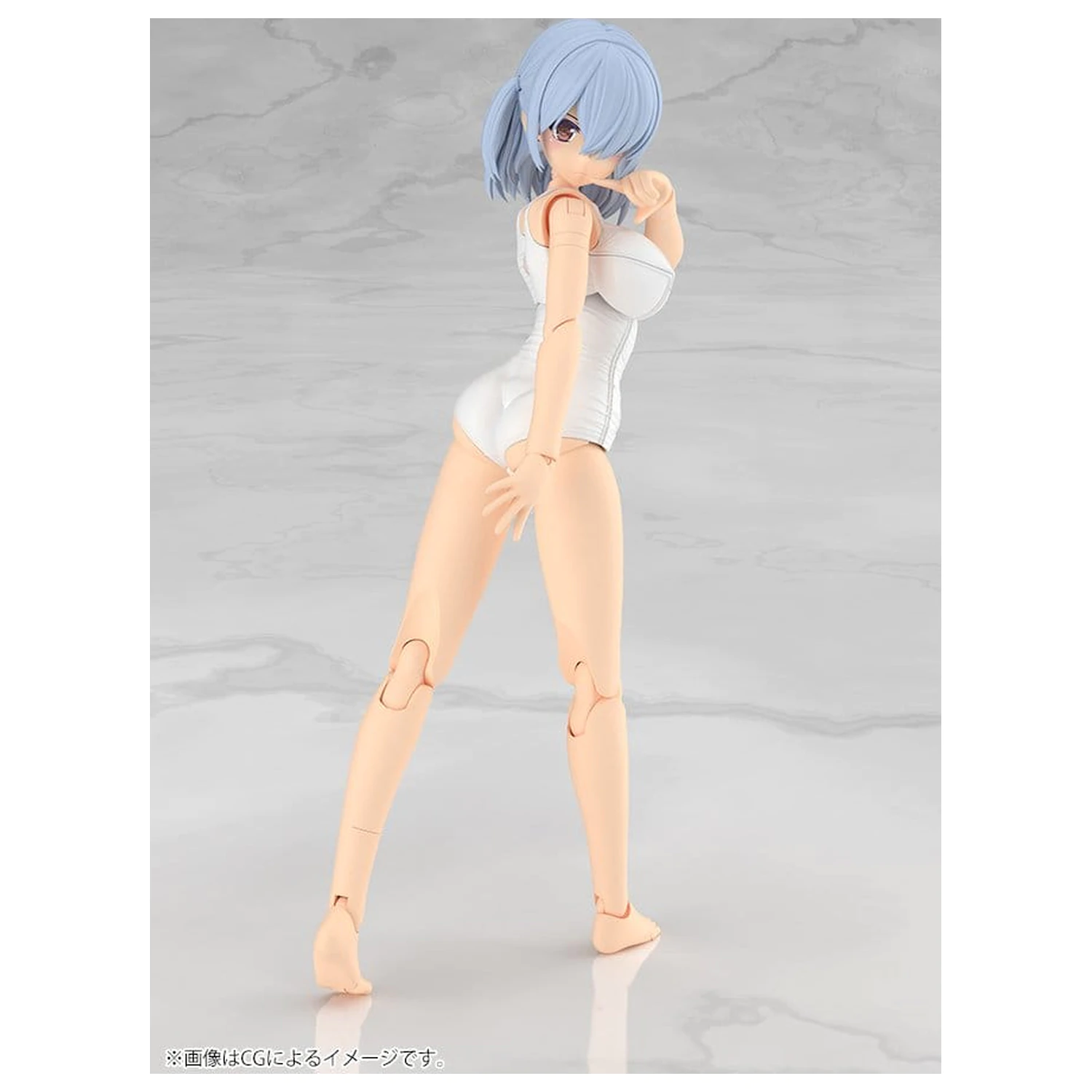 Frame Arms Girl Plastic Model Kit Mizuki School Swimsuits White Ver. 16 cm poza produsului