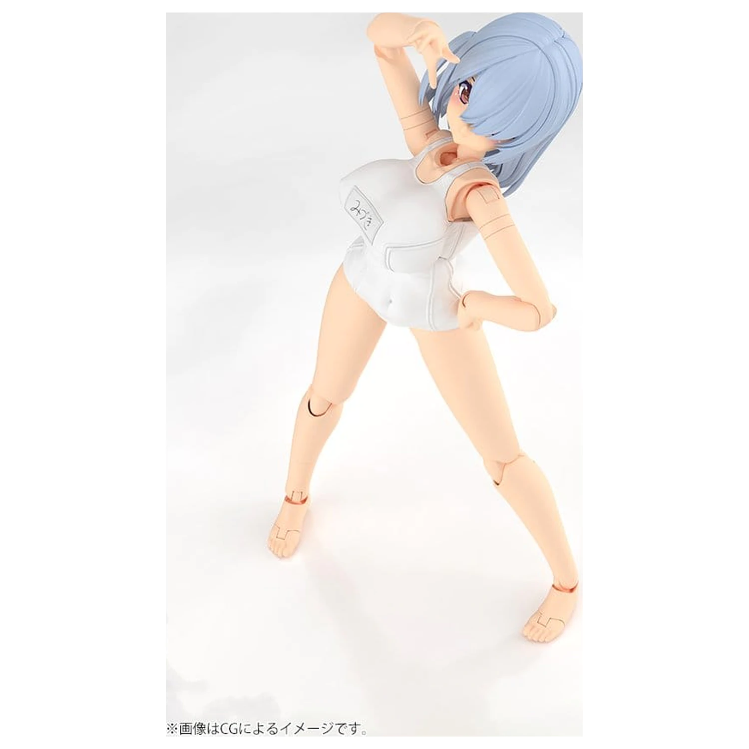 Frame Arms Girl Plastic Model Kit Mizuki School Swimsuits White Ver. 16 cm poza produsului