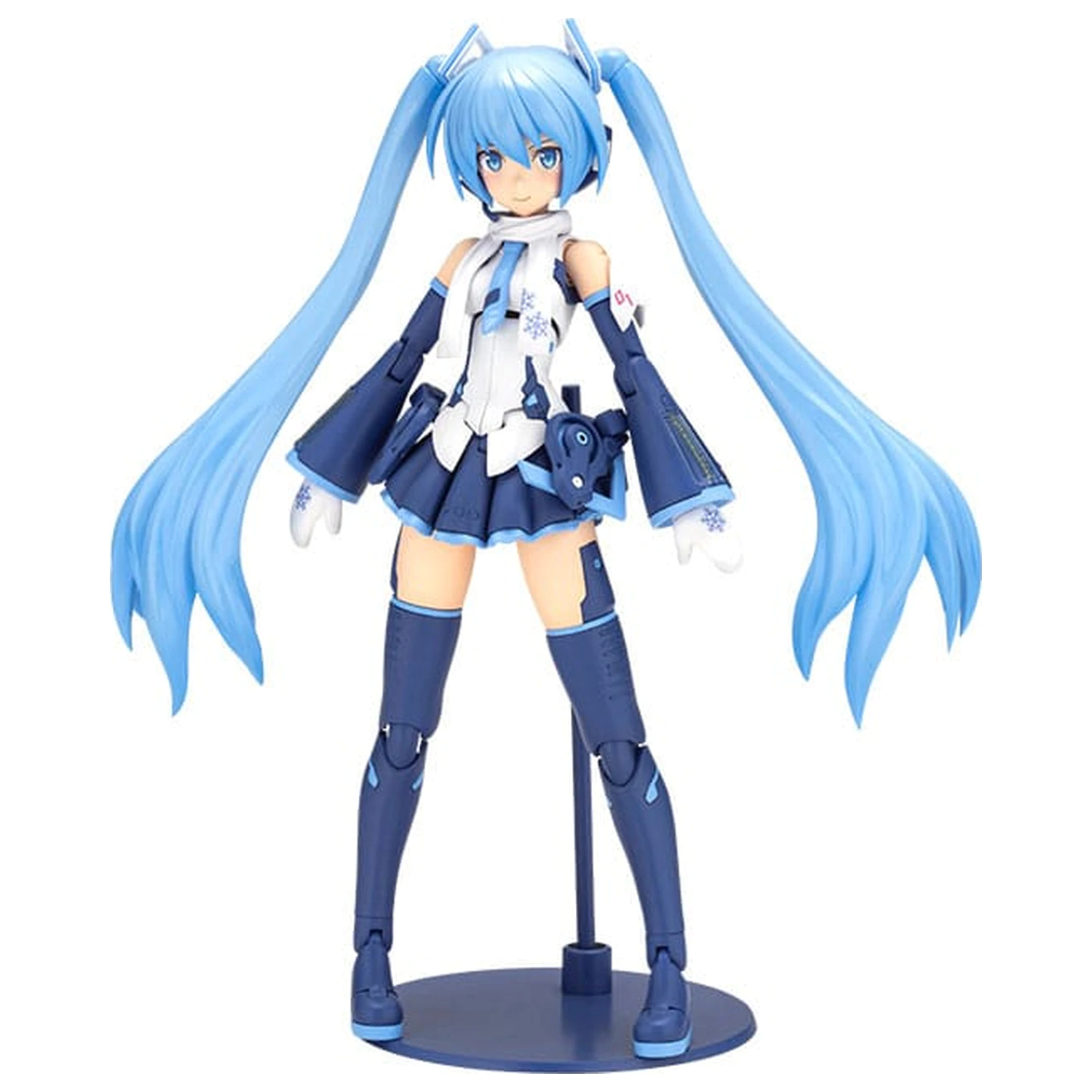 Frame Arms Girl x Hatsune Miku Kit Model din plastic Frame Music Girl Snow Miku Another Color Ver. 15 cm poza produsului