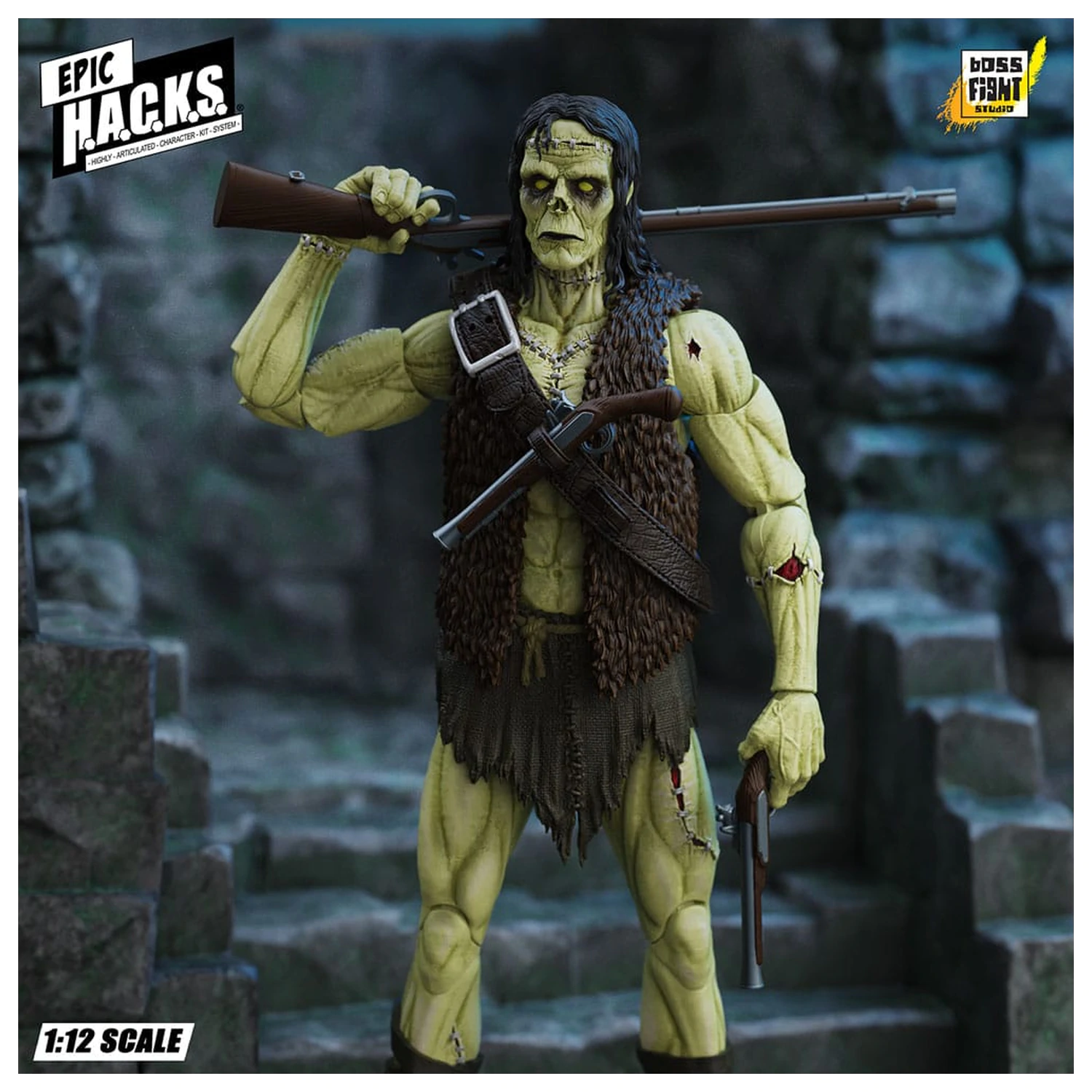 Frankenstein's Monster Epic H.A.C.K.S. figurina de actiune 1/12 Undead Creature 19 cm poza produsului