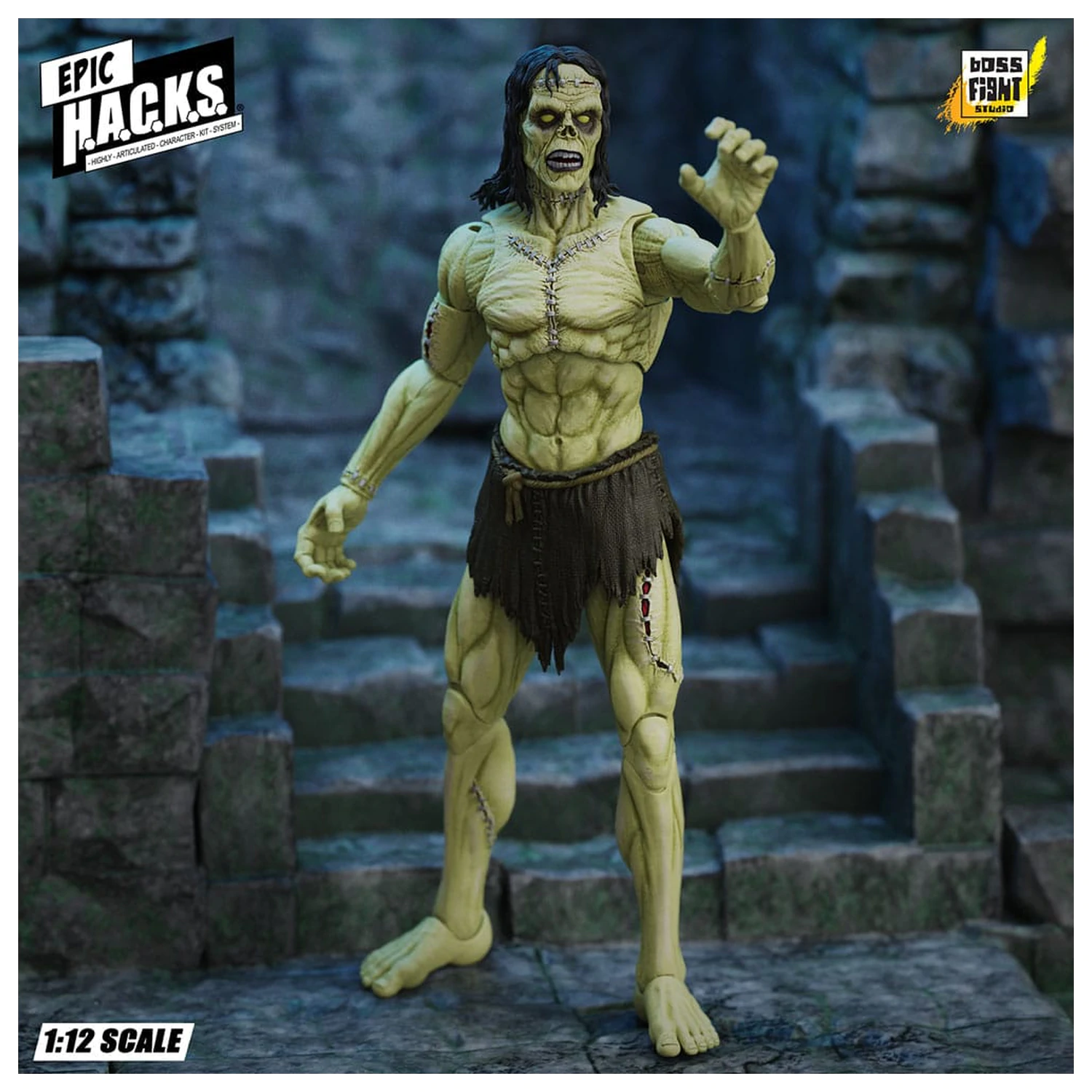 Frankenstein's Monster Epic H.A.C.K.S. figurina de actiune 1/12 Undead Creature 19 cm poza produsului