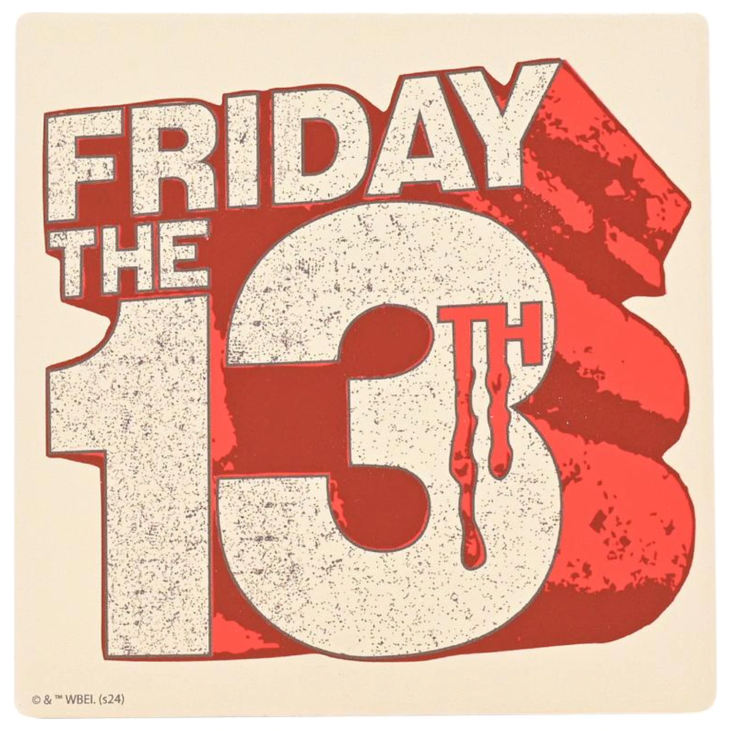 Friday 13th Logo Dui Ceramic Patrat Coaster poza produsului