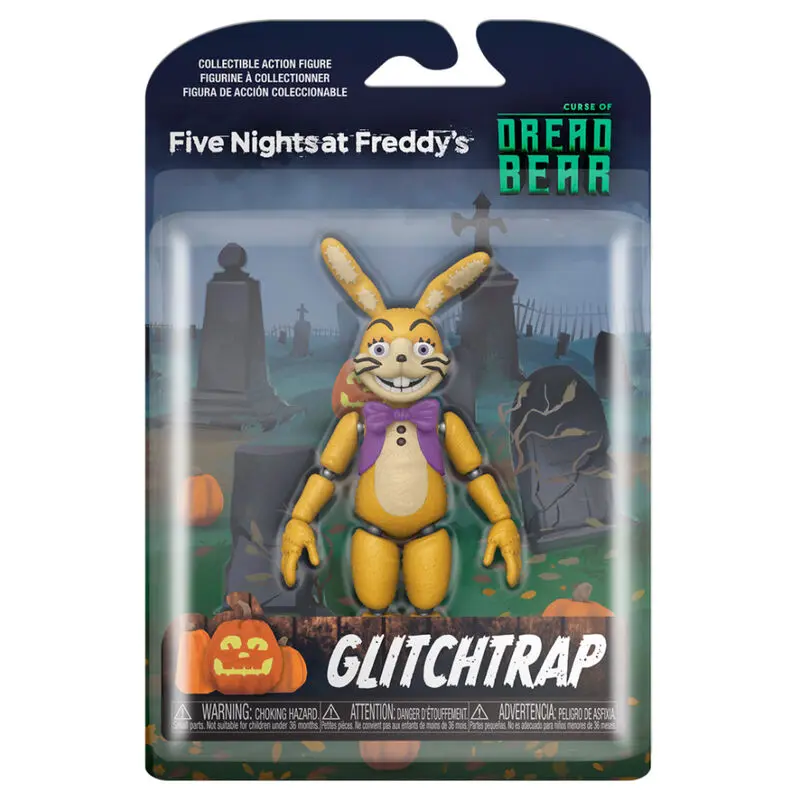 Figurină de acțiune Five Nights at Freddy's Dreadbear Glitchtrap 13 cm poza produsului