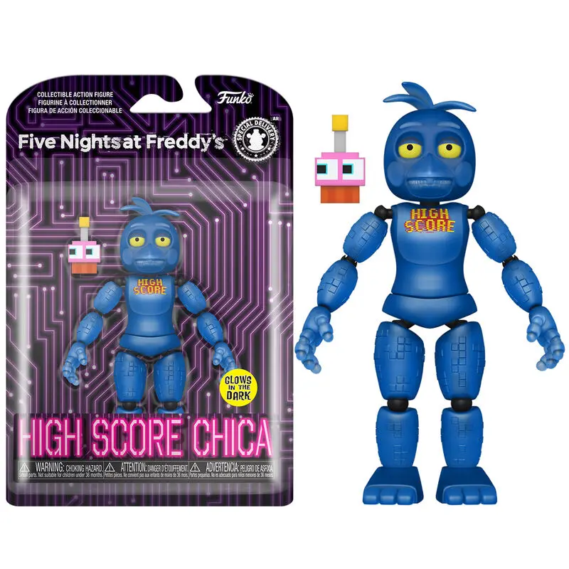 Figurină Acțiune Five Nights at Freddy's High Score Chica (GW) 13 cm poza produsului