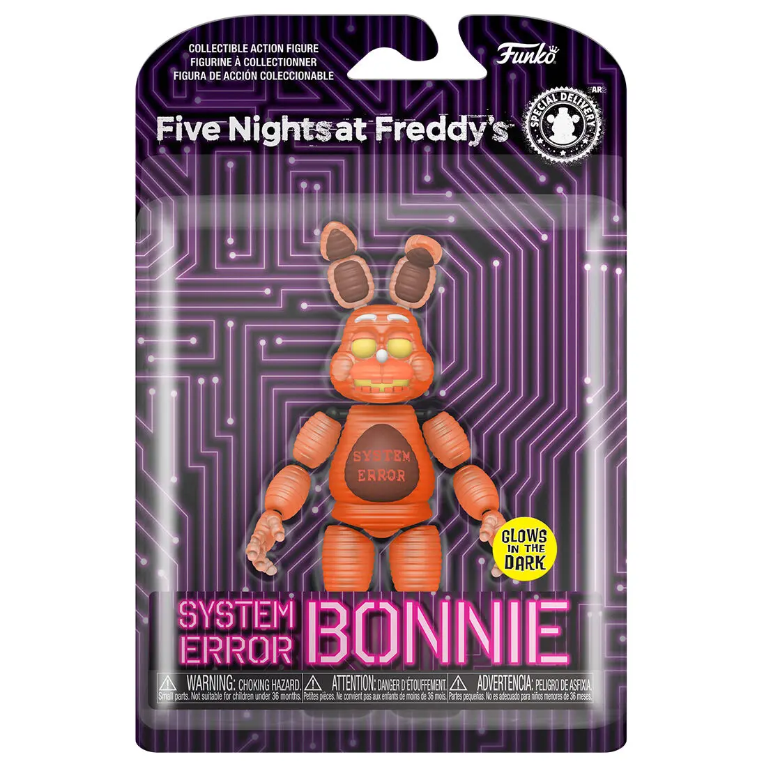 Figurină Five Nights at Freddy's Action Figure System Error Bonnie (GW) 13 cm poza produsului