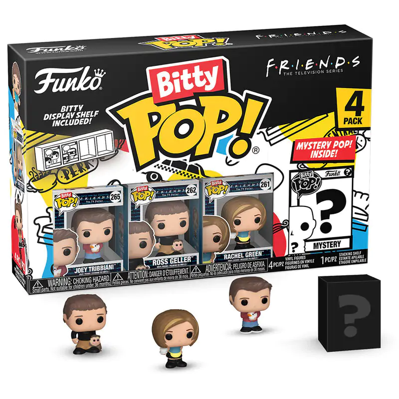 Blister 4 figurine Bitty POP Friends Joey poza produsului