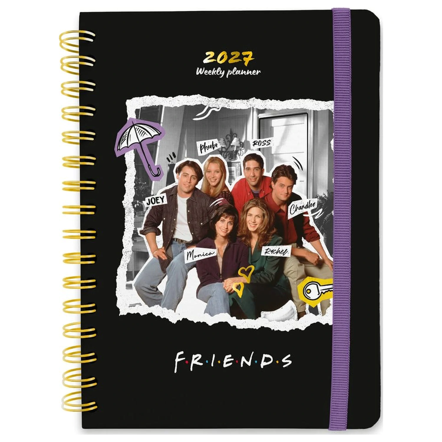 Friends Full Year Planner 2027 A5 poza produsului