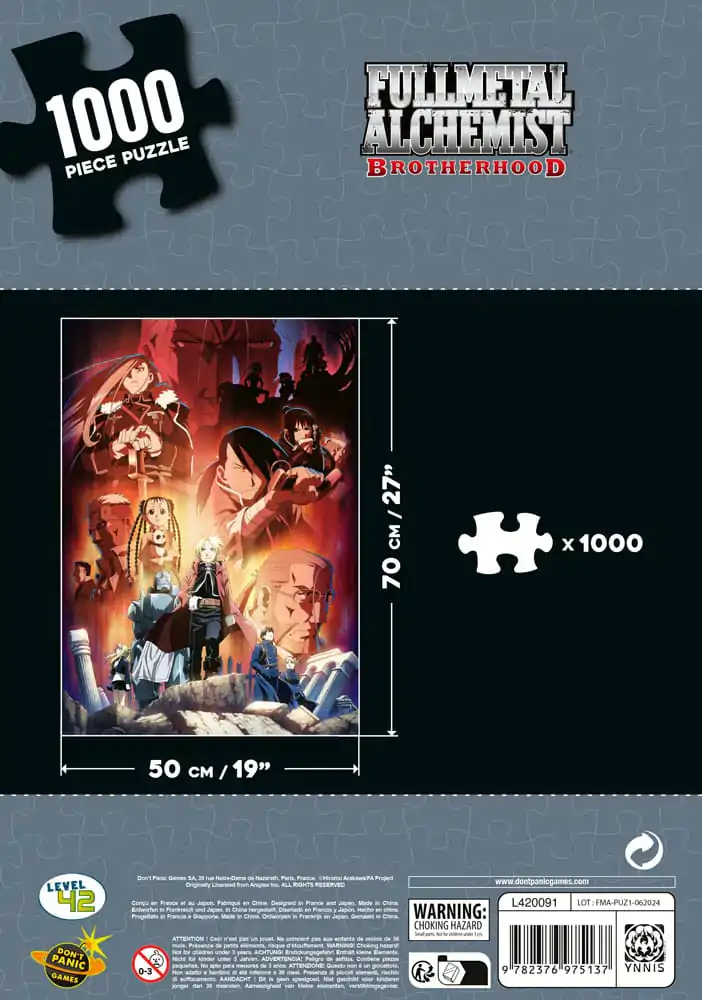 Fullmetal Alchemist: Brotherhood Puzzle Personaje (1000 piese) poza produsului