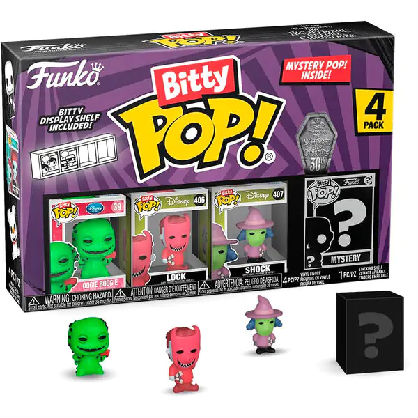 Figurină din vinil Bitty POP! set de 4 Disney Nightmare Before Christmas Oogie Boogie poza produsului