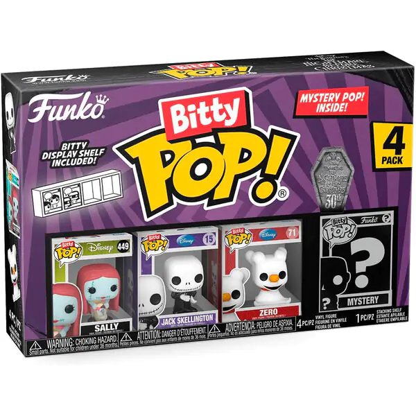 Figurină de vinil Bitty POP! Set de 4 Disney Nightmare Before Christmas Sally poza produsului