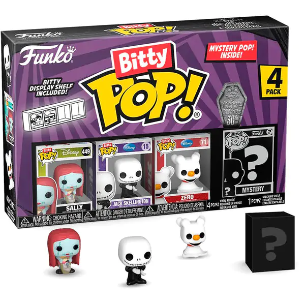 Figurină de vinil Bitty POP! Set de 4 Disney Nightmare Before Christmas Sally poza produsului