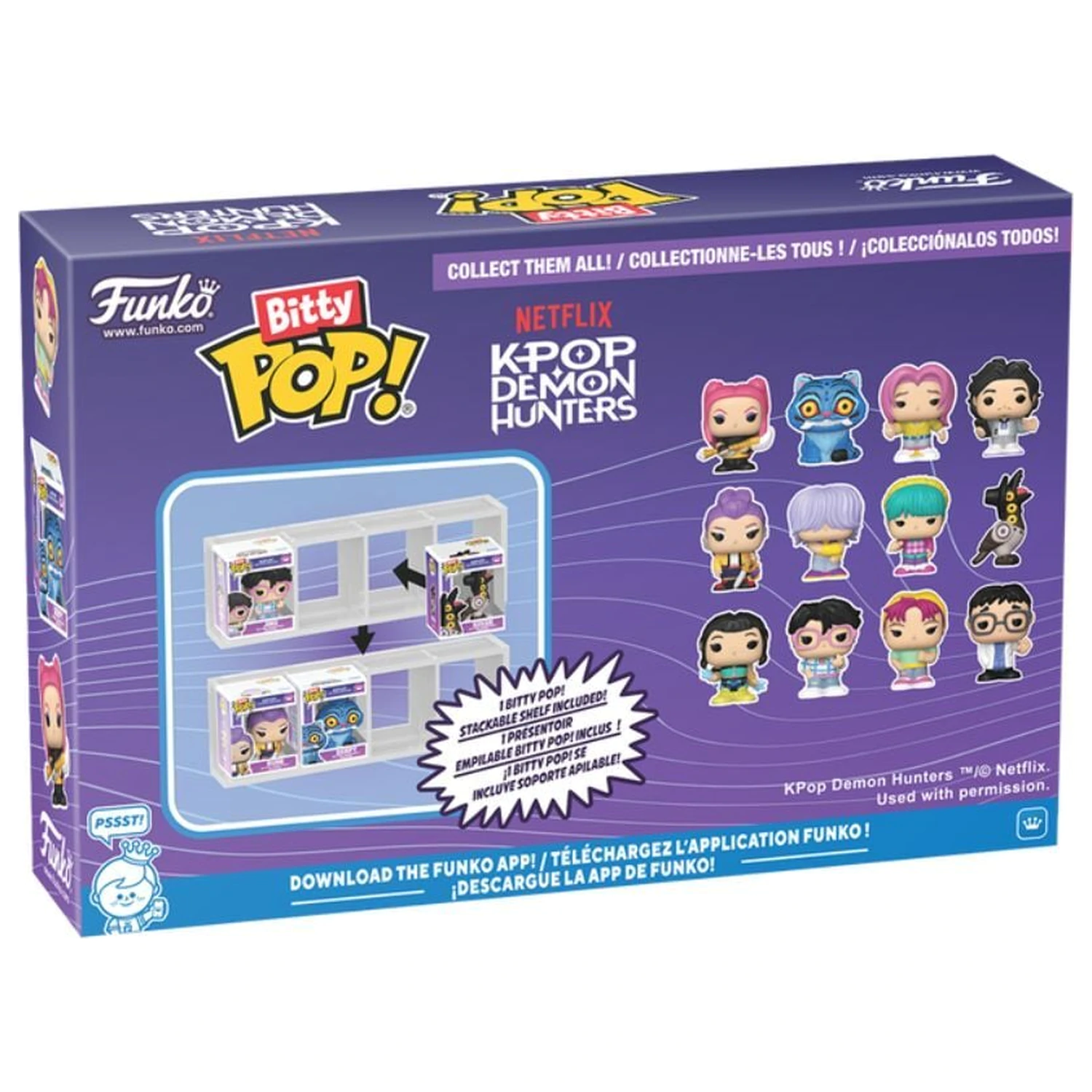 Set de 4 figurine Funko Bitty POP KPop Demon Hunters poza produsului