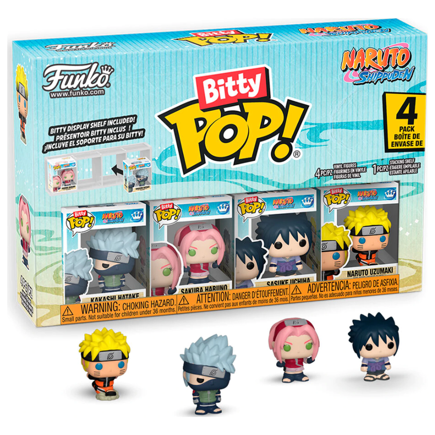 Funko Bitty POP! Naruto Shippuden Team 7 figurine poza produsului