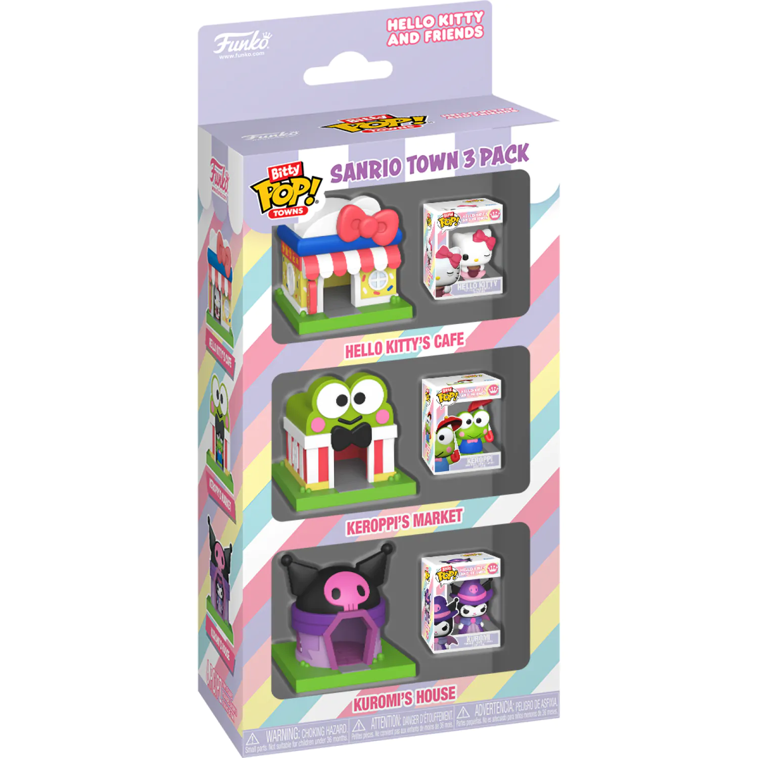 Funko Bitty Pop! pachet de 3 bucăți Towns Hello Kitty and Friends poza produsului