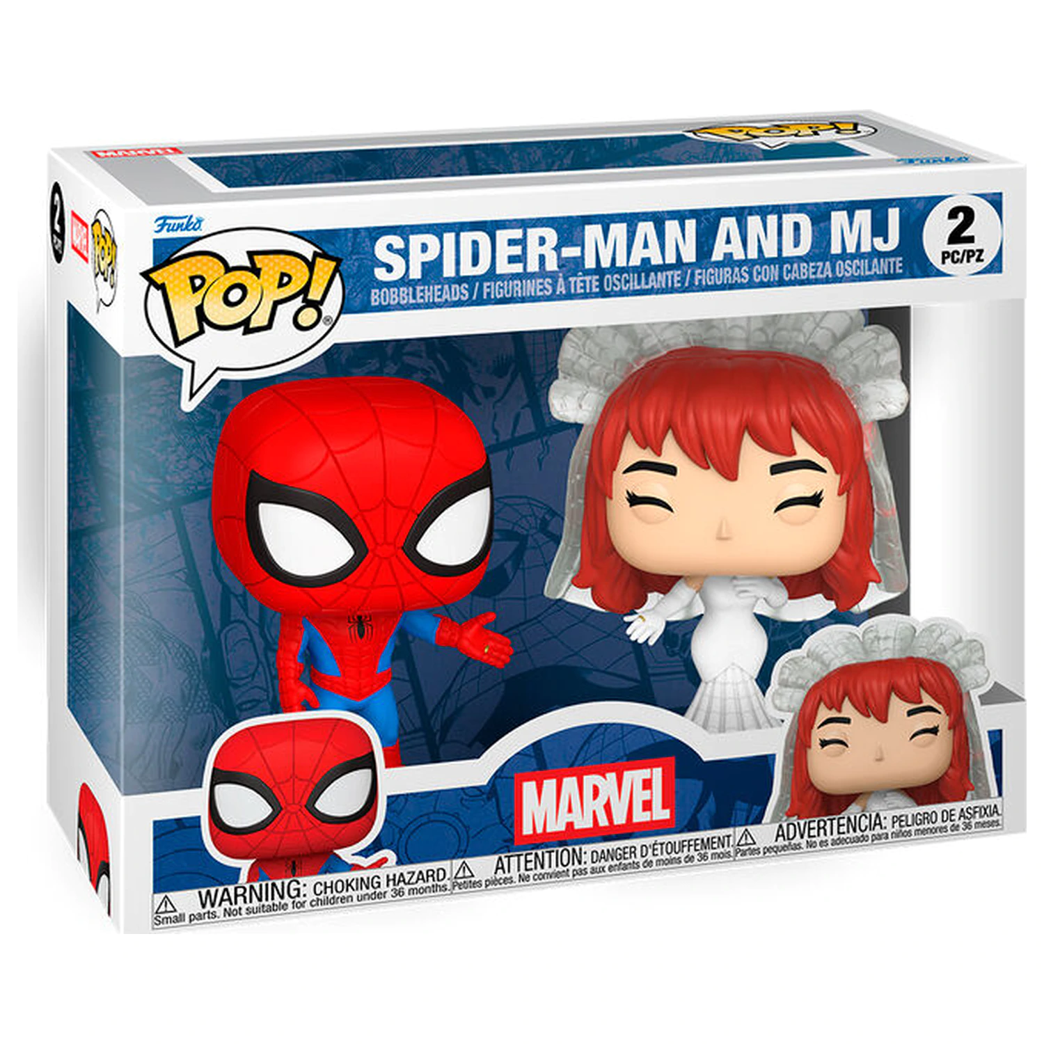 Funko POP pachet 2 figurine Marvel Spider-Man si MJ poza produsului