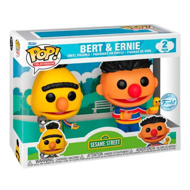 Funko POP Pachet 2 figurine Sesame Street Bert & Bernie Exclusive poza produsului