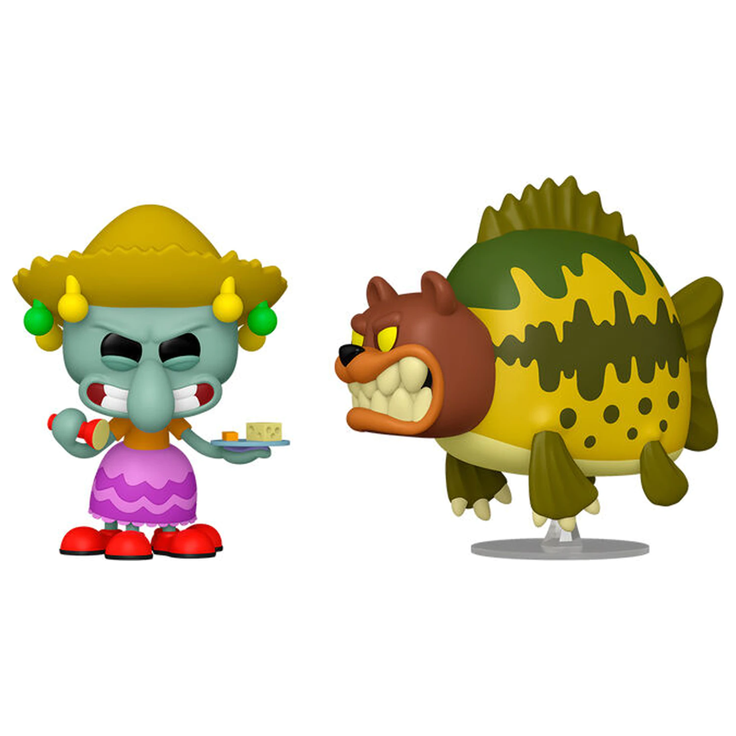 Funko POP Pack cu 2 figurine SpongeBob SquarePants Squidward si Sea Bear poza produsului