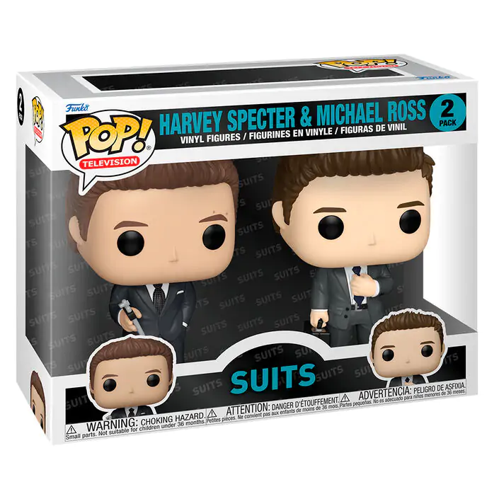 Funko POP pachet 2 figurine Suits Harvey Specter & Michael Ross poza produsului