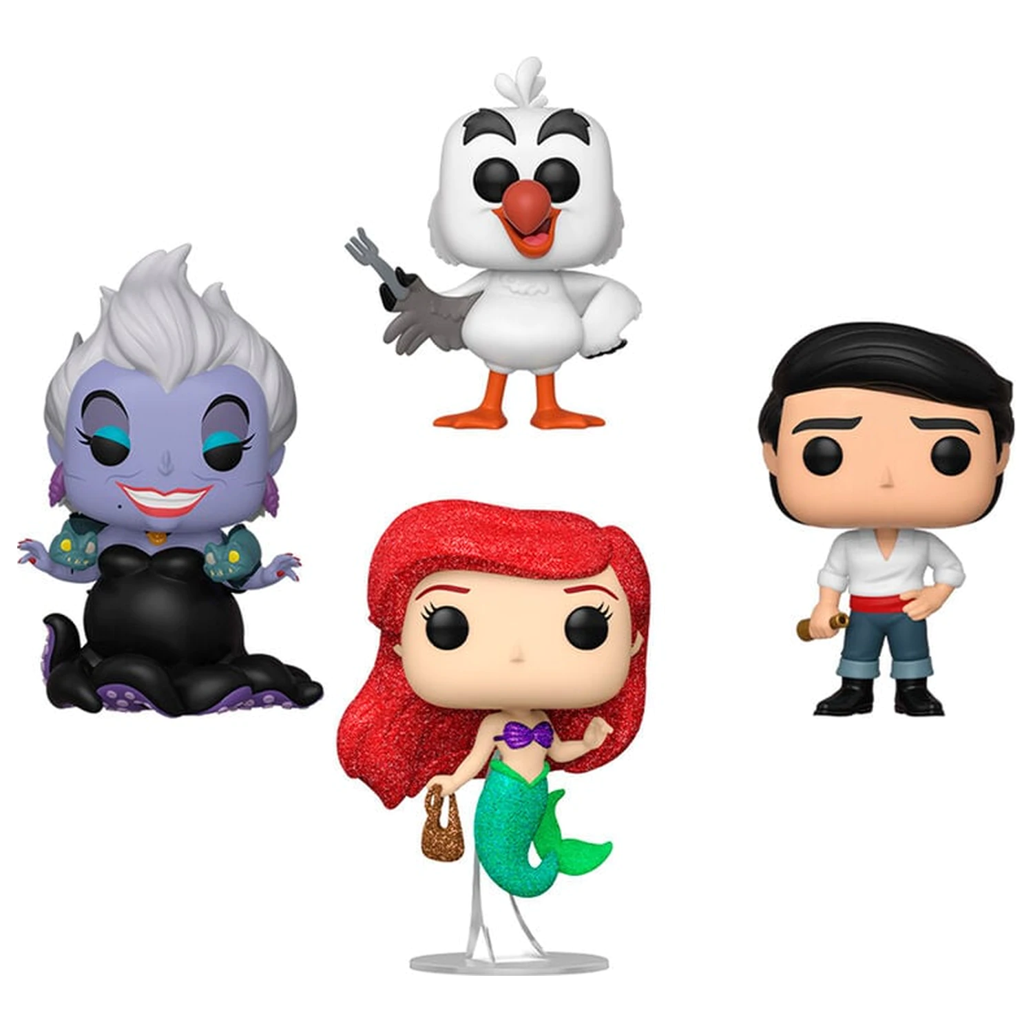 Pachet de 4 figurine Funko POP Disney Little Mermaid Exclusive poza produsului