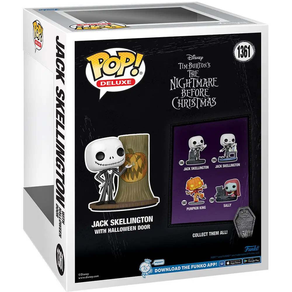 Nightmare before Christmas 30th POP! Deluxe Figurina Vinil Jack w/H.Town Door 9 cm poza produsului