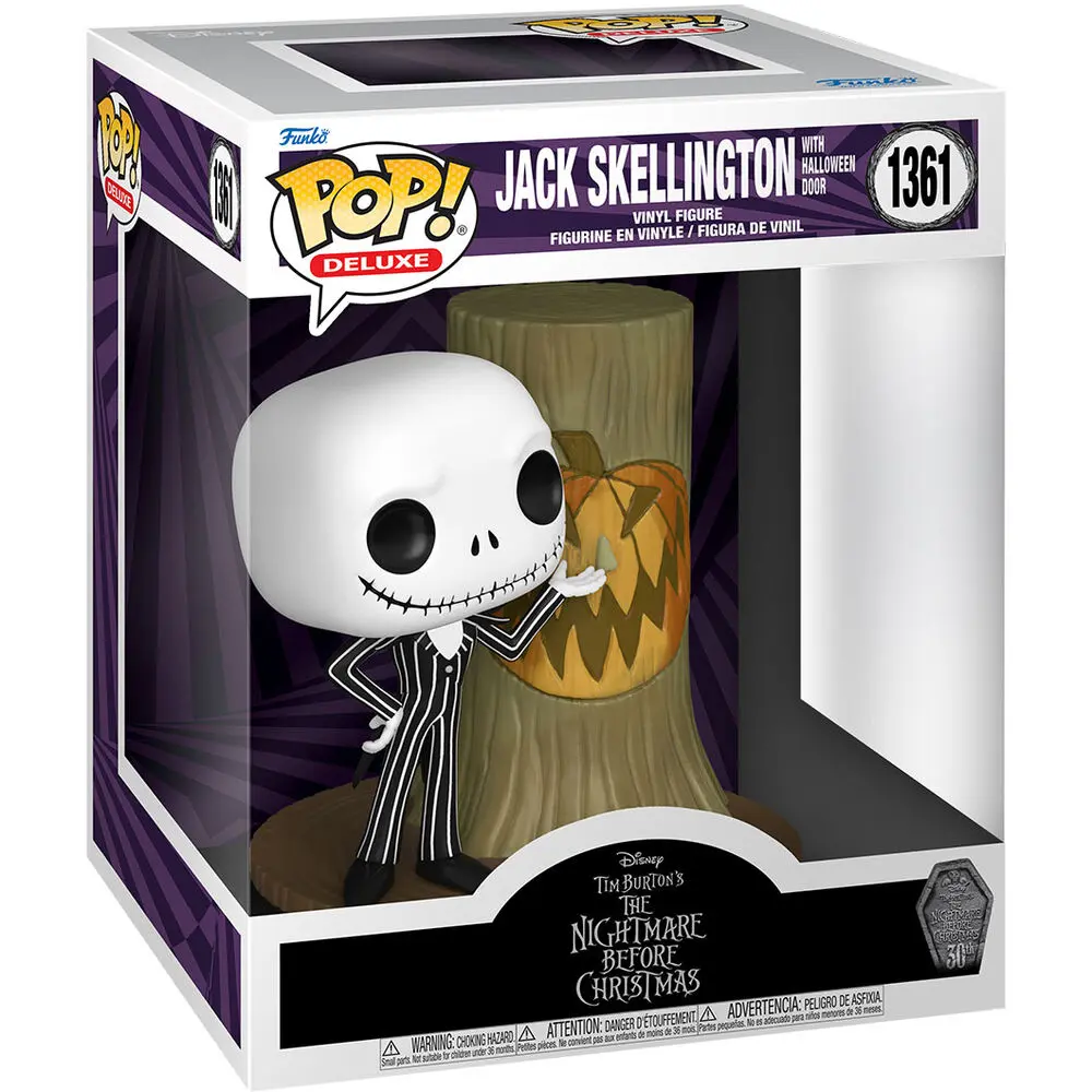 Nightmare before Christmas 30th POP! Deluxe Figurina Vinil Jack w/H.Town Door 9 cm poza produsului