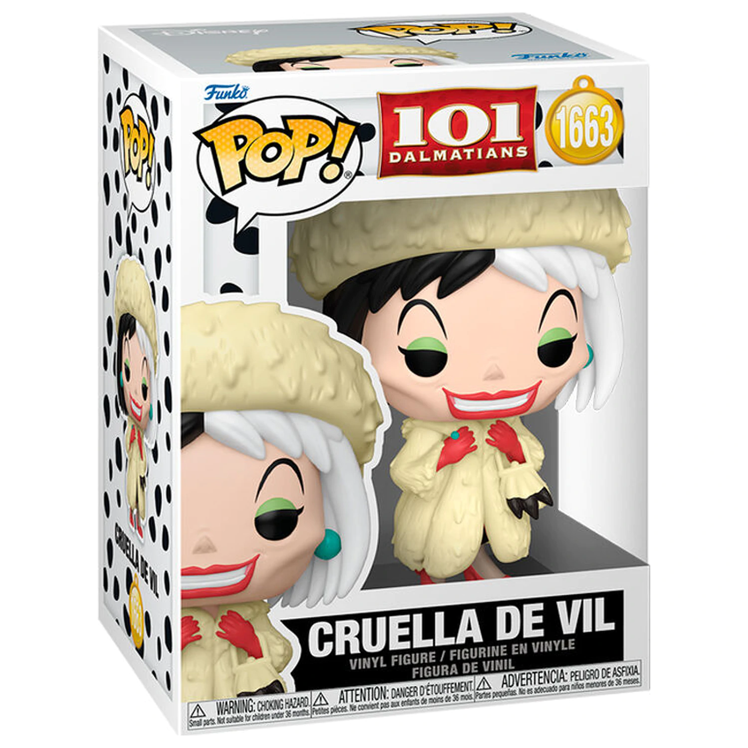 Funko POP figurina 101 Dalmatians Cruella de Vil poza produsului